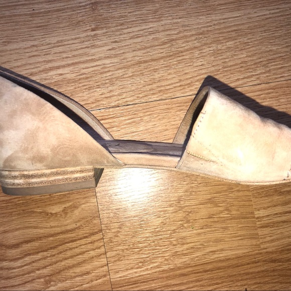 Anthropologie SPLENDID Suede Slip On Sandal Flats - Picture 3 of 6